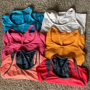 6 Nike Athletic Running Tank Tops